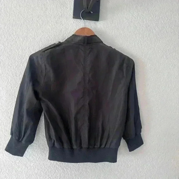 Evolution brand size small women’s waist length snap lightweight black coat - Picture 2 of 10